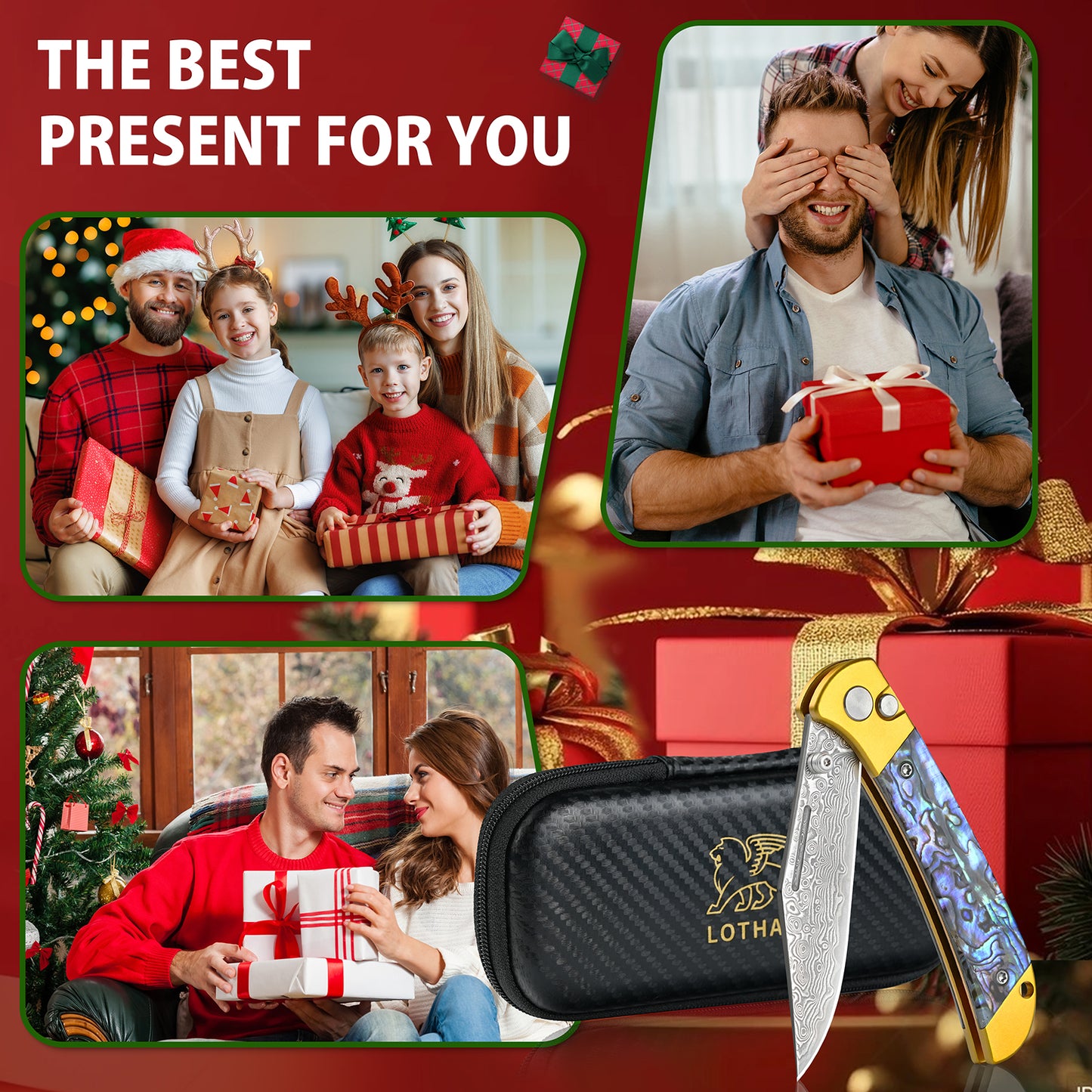 Damascus Handmade Forged Damascus Steel Button Lock Folding Knife, with Abalone Shell VG10 Handle