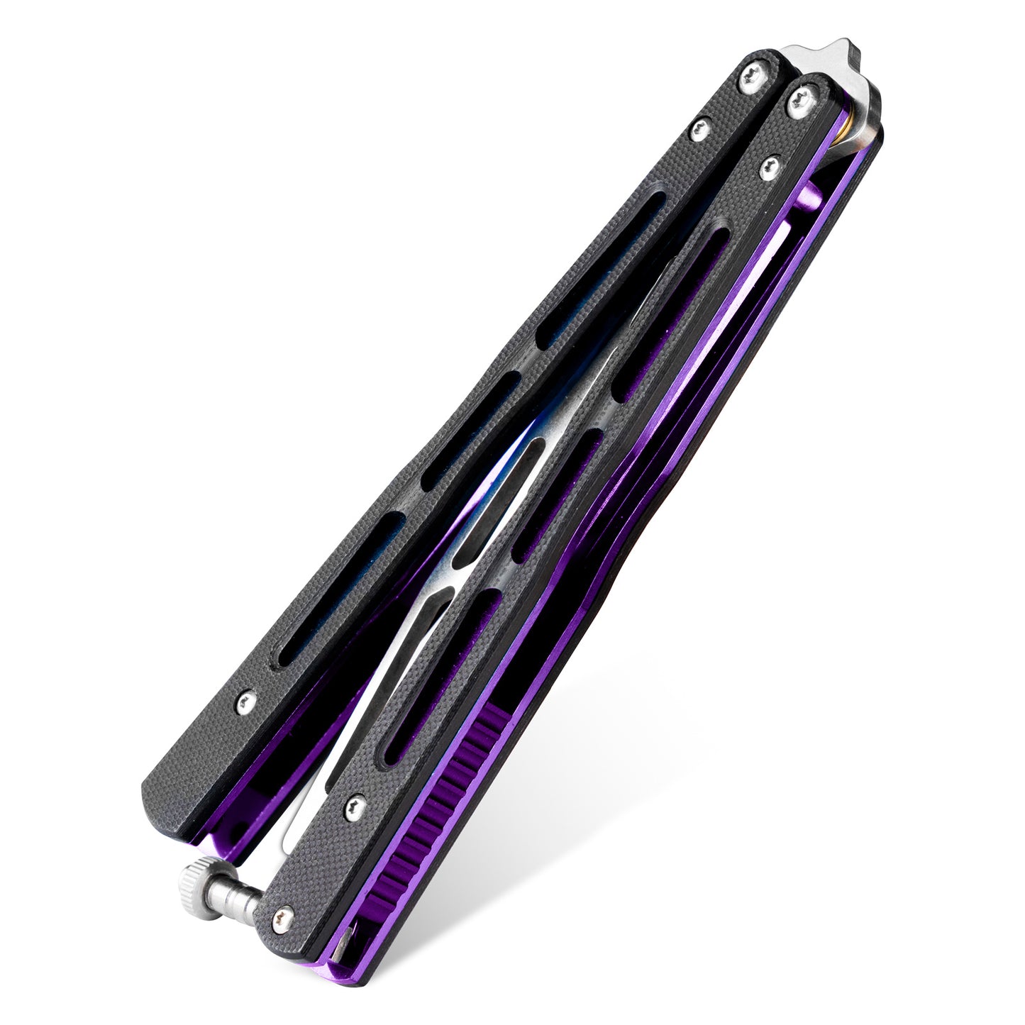 Butterfly Balisong Trainer for Practicing Flipping, Blunt Practice, No Edge Tool,Lightweight,Public-Friendly Metal Trainer