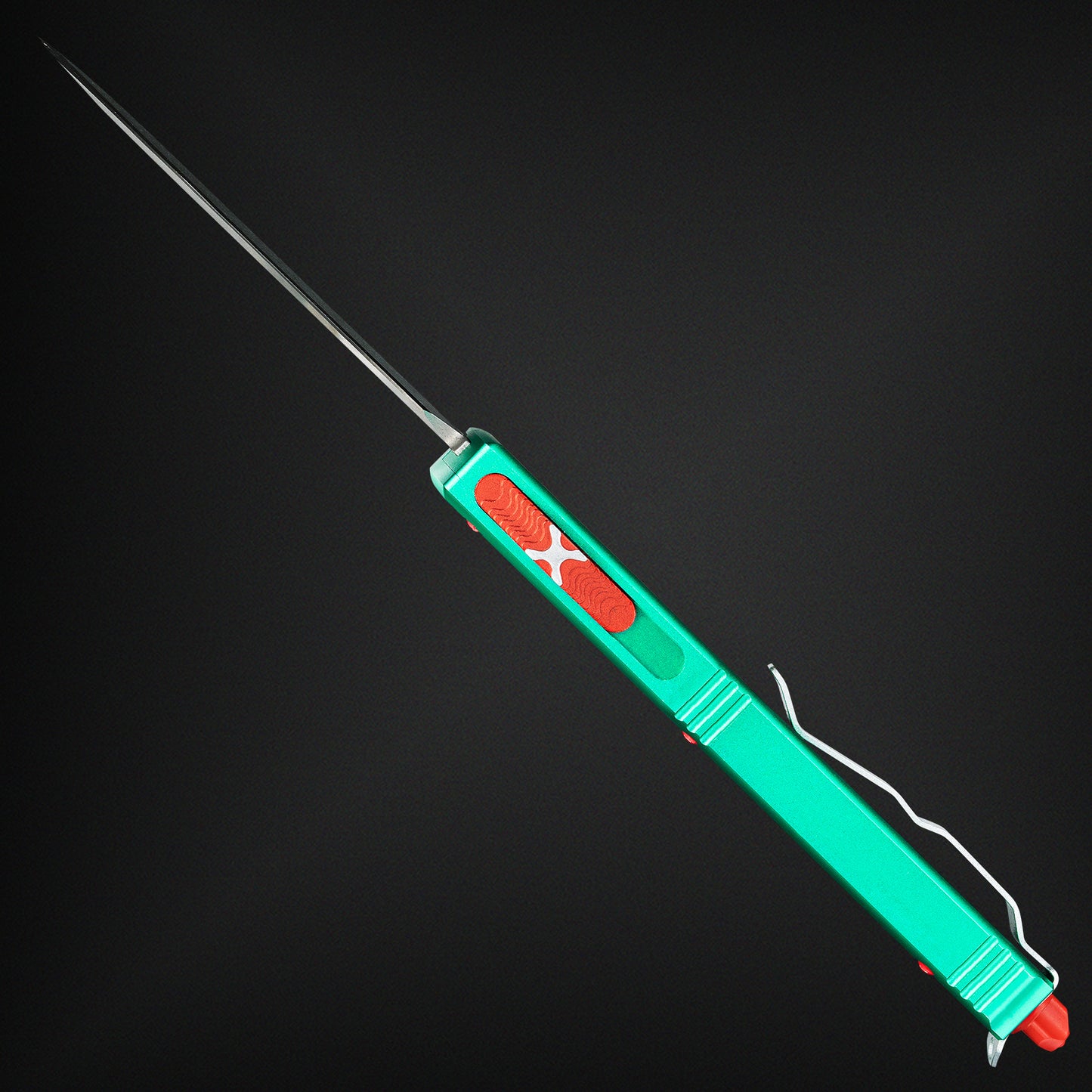 LOTHAR Hunter 3.5" D2 Steel Button Lock Tactical Pocket Knife with Aluminum Handle