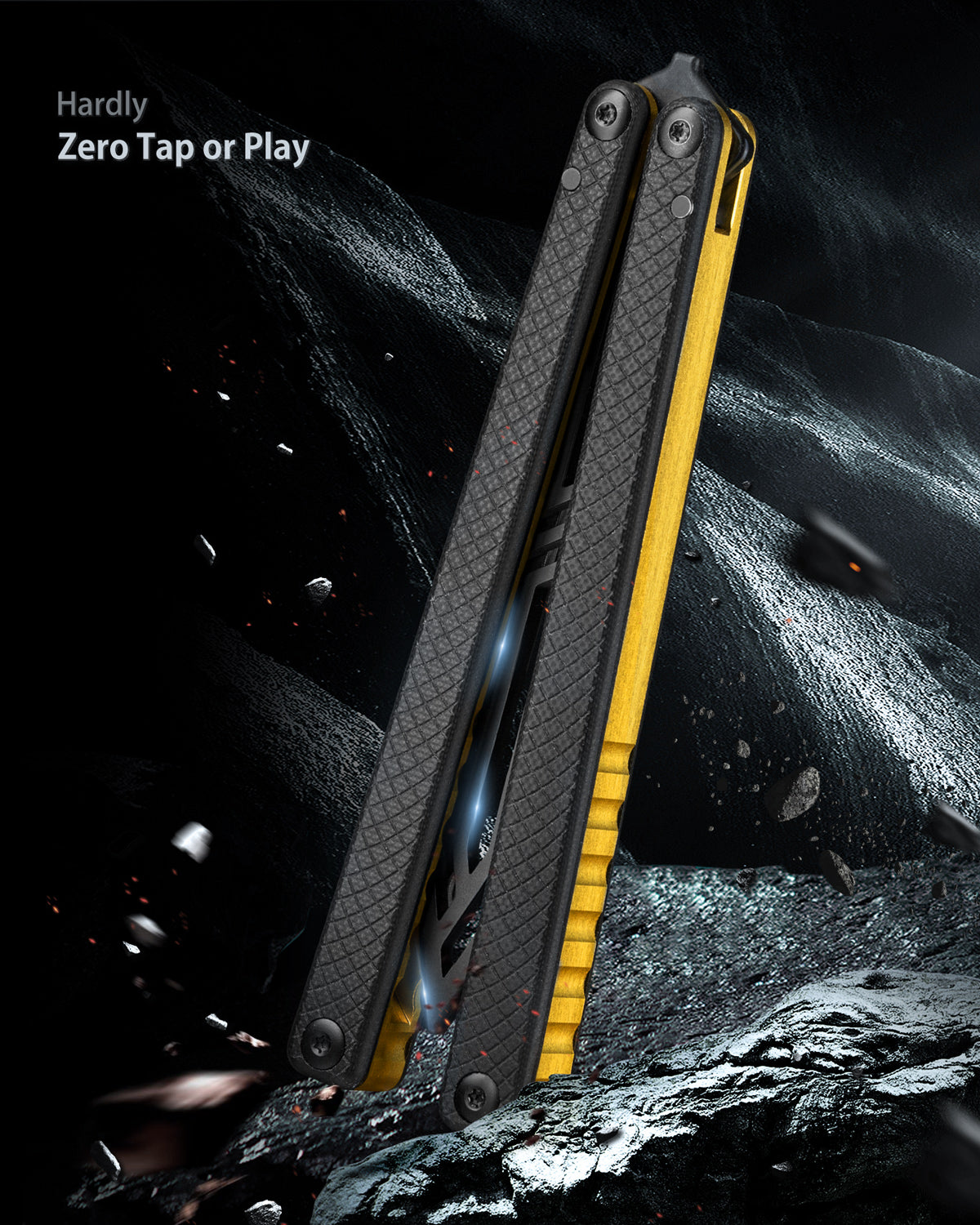 Butterfly Balisong Trainer for Practicing Flipping, Blunt Practice, No Edge Tool，Lightweight，Public-Friendly Metal Trainer