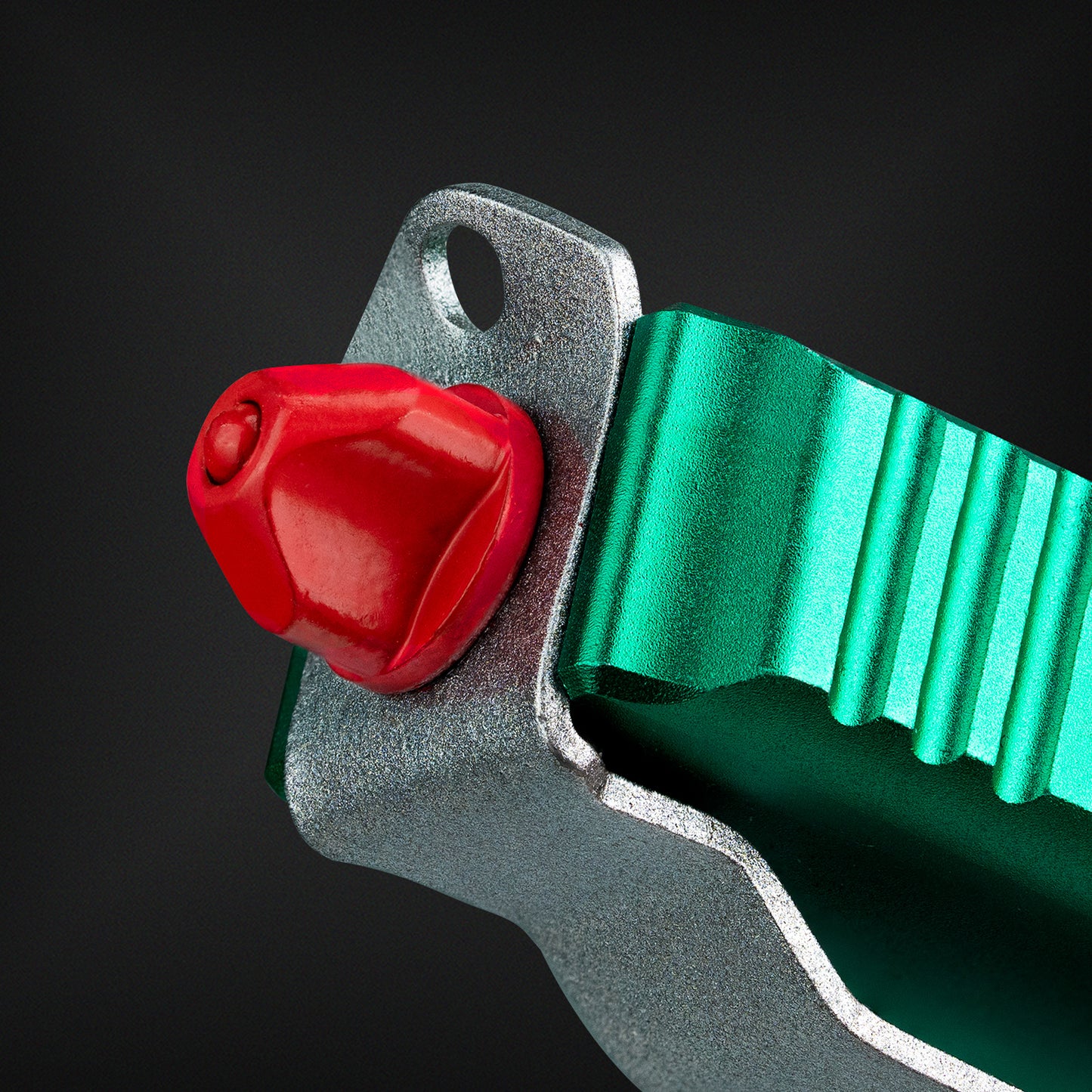 LOTHAR Hunter 3.5" D2 Steel Button Lock Tactical Pocket Knife with Aluminum Handle