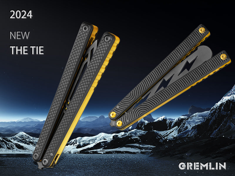 Butterfly Balisong Trainer for Practicing Flipping, Blunt Practice, No Edge Tool，Lightweight，Public-Friendly Metal Trainer