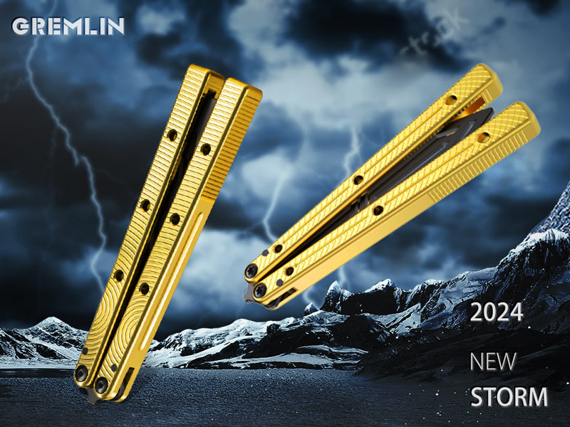 Butterfly Balisong Trainer for Practicing Flipping, Blunt Practice, No Edge Tool，Lightweight，Public-Friendly Metal Trainer