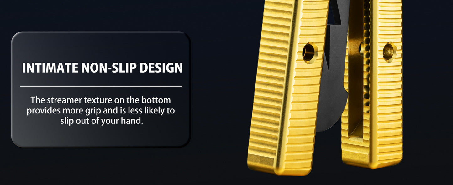 Butterfly Balisong Trainer for Practicing Flipping, Blunt Practice, No Edge Tool，Lightweight，Public-Friendly Metal Trainer