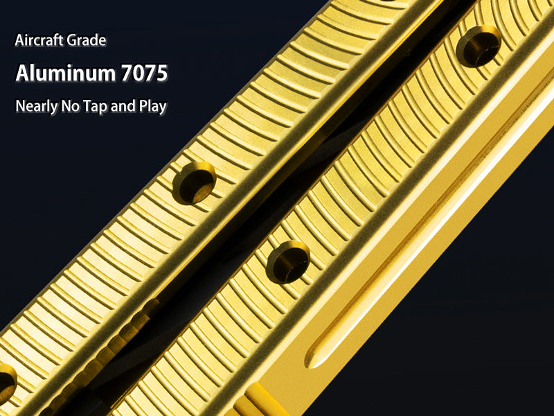 Butterfly Balisong Trainer for Practicing Flipping, Blunt Practice, No Edge Tool，Lightweight，Public-Friendly Metal Trainer