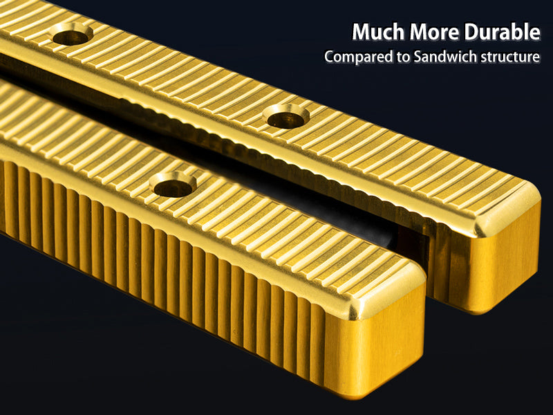 Butterfly Balisong Trainer for Practicing Flipping, Blunt Practice, No Edge Tool，Lightweight，Public-Friendly Metal Trainer