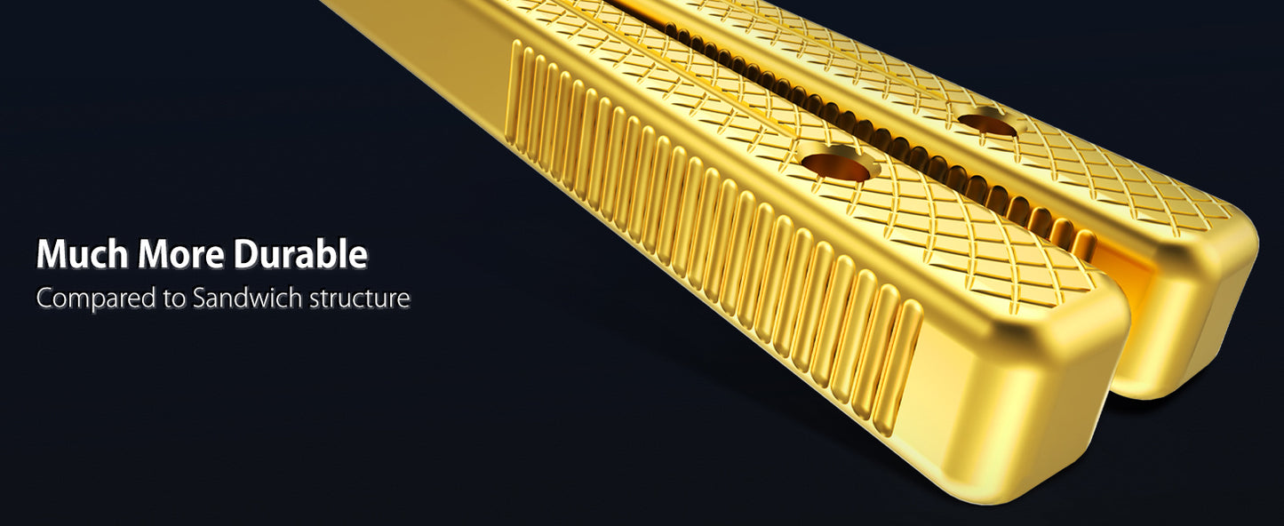 Butterfly Balisong Trainer for Practicing Flipping, Blunt Practice, No Edge Tool，Lightweight，Public-Friendly Metal Trainer