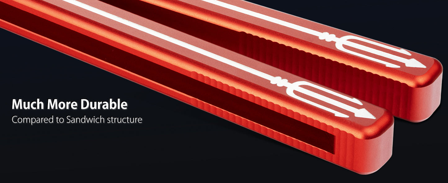 Butterfly Balisong Trainer for Practicing Flipping, Blunt Practice, No Edge Tool，Lightweight，Public-Friendly Metal Trainer