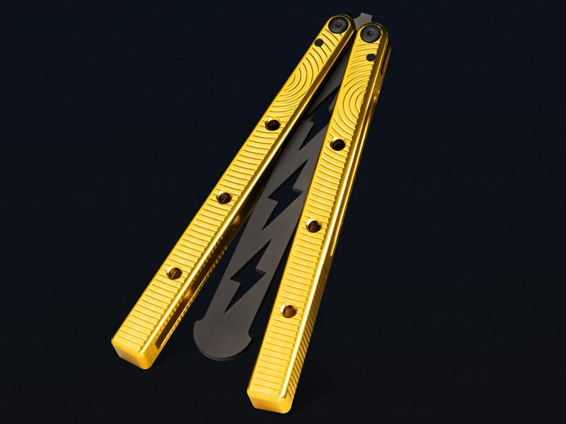 Butterfly Balisong Trainer for Practicing Flipping, Blunt Practice, No Edge Tool，Lightweight，Public-Friendly Metal Trainer