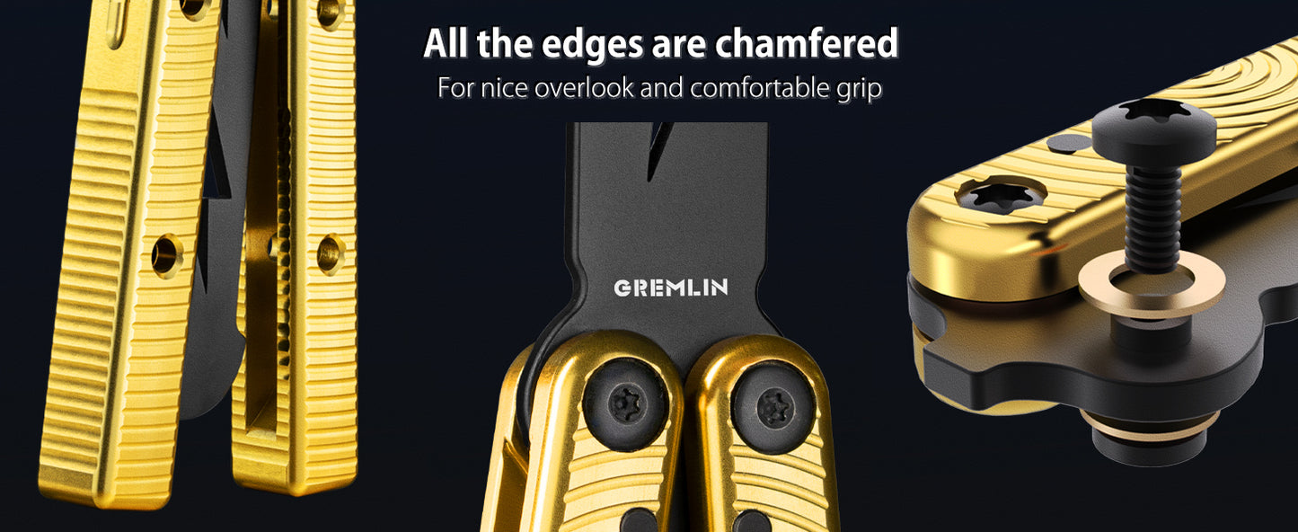 Butterfly Balisong Trainer for Practicing Flipping, Blunt Practice, No Edge Tool，Lightweight，Public-Friendly Metal Trainer