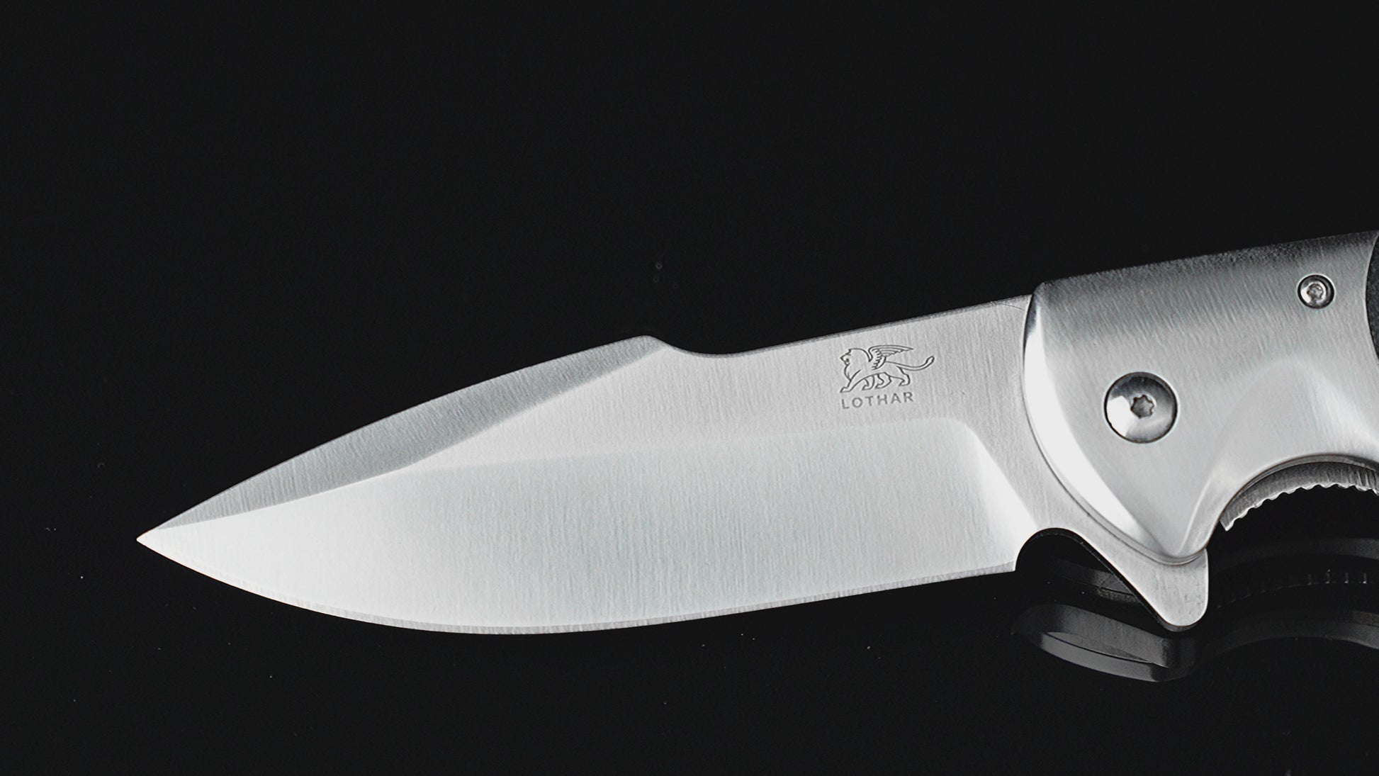 LOTHAR SMAUG Pocket Knife, 4 inch D2 Steel Blade Folding Knife, Black G10 Handle, Great Rescue Knife with Glass Breaker, Seatbelt Cutter